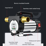 ZM-007 Portable Single-Turn High-Flow Oil Suction Pump Stainless Steel Diesel/Kerosene Self-Priming Oil Pump 12/24/220V Oil Pum
