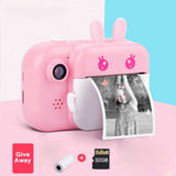 Kids Camera WIFI Instant Print Camera Thermal Printer Wireless WIFI Phone Printer 32GB Card 1080P HD Children Digital Camera Toy