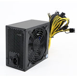 2000W ATX ETH Mining Power Supply For Mining Bitcoin 180V-264V 90% E Supports 8 Card Platform 16 8P Ports 4U Single
