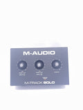 M-AUDIO M-Track SOLO professional sound card 2-Channel USB recording interface with Crystal Preamp for Mac and PC