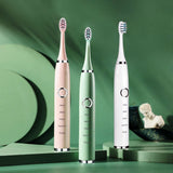 Automatic Sonic Electric Toothbrush Smart Timer Replaceable Ipx7 Waterproof Toothbrush Rechargeable Soft Fur Toothbrush