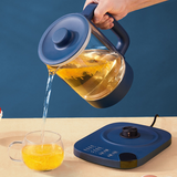 220V/800W Health Pot Office Home Multi-functional Small Glass Electric Kettle Integrated Heat Preservation Flower Tea Pot  1.8L