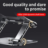 Laptop Stand Height Adjustable Aluminum Alloy Notebook Stand Compatible with 10-17 Inch Laptop Portable Laptop Cooling Holder