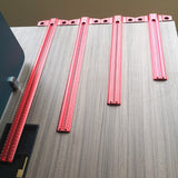 300/400mm Aluminum Alloy Woodworking Marking T-Ruler Scriber Square Hole Scribe Precision Marking Gauge Rules Measuring