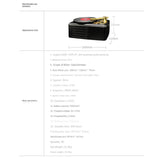 New T12 Retro Vinyl Wireless Bluetooth Audio Mobile Phone Computer Phonograph Wooden Bluetooth Speakers