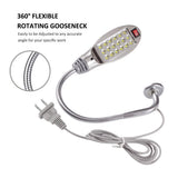 Super Bright 12/18 LED Sewing Machine Light Multifunctional Flexible Industrial Work light Lamp for Workbench Lathe Drill Press