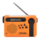 Portable Radio HRD-701 Outdoor Emergency Hand Crank Solar Dynamo AM/FM Radios Power Bank with LED Lamp