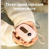 Hand Warmer 10000 MAh USB Power Bank Electric Portable Pocket Hand Warmer Digital Display Multi-Function Pocket Cloth Bag
