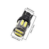 4pcs/lots  Car T10 LED 194 168 W5W 10-7020 SMD Wedge Replacement Reverse Instrument Panel Lamp Bulbs For Clearance Lights Z2