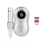 Electric Nail Drill Machine 35000RPM Built-in 2600mAh Battery Portable Nail Polisher Grinding Device Nail Tool 10 Hours of Use