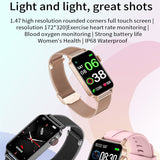 F45 Smart Watch Women Fashion Sports Fitness Tracker 1.47inch Custom Face Woman Female Bracelet Heart Rate Blood Pressure Oxygen