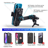 15W QI Wireless Charger Car Mobile Holder for Samsung galaxy z flip3 Dual Coil Auto Clamping Car Mount Fast Charger for iPhone