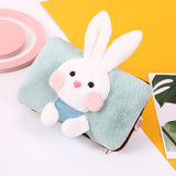 The New Double-insert Charging Hot Water Bottle Warm Waist Warm Hand Treasure Cartoon Cute Warm Water Bag Cute Rabbit Warm Baby