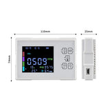 KF-909 LCD Display Air Quality Detector Time Date Display Multifunctional Indoor Air Quality Monitor Carbon Dioxide CO2 Monoxide
