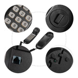 Telephone Wall Mountable Mini Desktop Corded Landline Phone Fixed for Home Hotel Office Bank Call Center