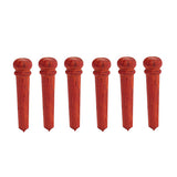 Set of 6 Wooden Guitar Bridge Pins for 6 String Acoustic Folk Guitar Replacement Accessory
