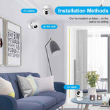 HD 1080p cloud smart wireless ip camera auto tracking human home security cctv network wifi camera