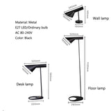 Nordic modern minimalist wall lamp & table lamp & floor lamps E27 personality lamp for living room bedroom study office cafe