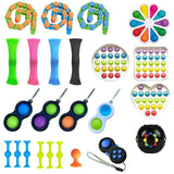 TOP Popits Children Fidget Toys Fidget Toys Set 30 Pack Sensory Toys Set Toys For Reducing The Stress And Anxiet simple dimple