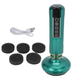 Electric Cupping Therapy Machine Red Light Heating Rechargeable Cupping Gua Sha Massager for Back One Click Pressure Relief