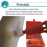 Outdoor Emergency Venom Suction Device Wild Poisonous Snake Bee Bite Vacuum Detoxification Device Safety First-aid Tool