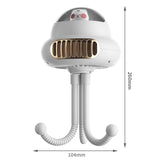 Octopus Outdoor Cart Fan Angle Adjustment Baby Stroller Winding Fan Rechargeable Cooler Fan Bladeless Low Noise for Home Bedroom