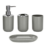 4pcs Space Saving Gift Anti Slip Hotel Toothbrush Holder Bathroom Accessories Set Portable Travel Freestanding Soap Dish Tumbler