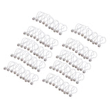 100ps 162mm/ 6.3"Heavy Duty Ball Bungees Elastic Cord Tie down Rope Canopy Straps White/Black