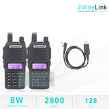 Baofeng UV-82 8W Walkie Talkie 10 KM Ham Radio VHF UHF Amador Walky Talky Boafeng UV 82 UV82 Waki Taki Earpiece UV-5R UV-9R Plus