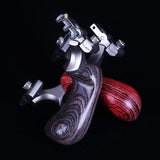 Slingshot outdoor sports flat leather frame high precision special fast pressing traditional stainless steel precision slingshot