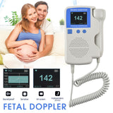 Handheld Fetal Doppler Prenatal Baby Heart Rate Detector Sonar Doppler Heartbeat Monitor For Pregnant Women Homeuse US Stock