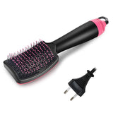 Multifunctional Hot Air Hair Dryer Brush Electric Straightener Vibration Massage Comb Smooth Frizz Styler Tools H05F