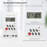 KG316T-II Digital Timer Switch Time Relay 220V 3A Programmable Din Rail Timer Switch Micro-computer Electronic Time Switch Relay