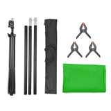 Andoer Green Backdrop Screen Chromakey Background Photography Kit with Adjustable T-Shaped Backdrop Clamps Background Stand