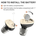 1 Pcs Hearing Aids Inner Ear Invisible Mini Sound Amplifier Digital Volume Adjustable Ears Amplify Listening Devices