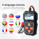 KW208 Car Battery Tester 12V Battery Load Tester Overvoltage Protection Digital Battery Analyzer For Automobile Truck Motorcycle