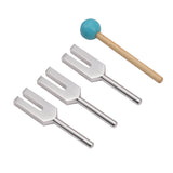 4Pcs/Set Aluminum Alloy Angel Crystal Tuning Fork 4096Hz/4160Hz/4225Hz Energy Tuning Fork