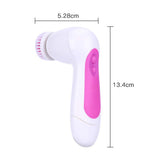 6 in 1 360 Rotating Face &amp; Body Cleansing Brush,2 Speeds Cleaner Machine Shower Back Spin Brush  Skin Care Tools With Carry Case