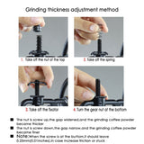 Manual Coffee Grinder With Grind Settings And Catch Drawer - Classic Vintage Style Manual Hand Grinder Coffee Mill