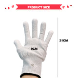 1Pair Magic Pulse Conductive Massage Gloves With Cable For Tens Health Care Machines Electric Acupuncture Physiotherapy Massager
