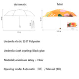 Vintage UV Protect Floral Women Rain Umbrella Chic Pink Rose Three Folding Girl Durable Portable Umbrellas Automatic Rain Gear