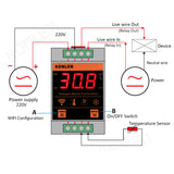 Tuya Smart Life WIFI Temperature Sensor Heating Boiler Cool Controller Remote Switch Thermometer Thermostat Alarm App Control