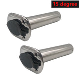 2X 30 Degree Stainless Steel Flush Mount Fishing Rod Holder boat rod holders For marine boat yacht accessories