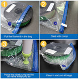 28EA Reusable Vacuum Storage Bags Compress and Remove Air to Prevent Humidity in 3D Printer Filament