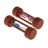 2 Minute Game Sand Timer Wooden Frame w/ Glass - Hourglass Kitchen Pack 2