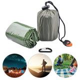 For Camping Outdoor Lightweight First Aid Mini Portable Thermal Waterproof Emergency Sleeping Bag With Survival Whistle Durable