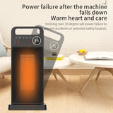Heater Remote Control Electric Heating Touch Screen Power Saving Heater Vertical 120 Degree Shaking Head EU Plug