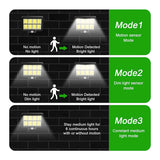160 COB Solar Powered Light Outdoor Motion Sensor Sunlight Waterproof Wall Lamp For Garden Garage Driveway Porch Fence