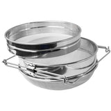 Double-Deck Stainless Steel Honey Strainer Double Screen Sieve Stainless Steel Beekeeping Equipment Filter Durable Settling Tank