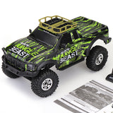 HB ZP1003 1:10 4WD RC Ralley Car Proportional Control Retro Vehicle LED Light RTR Brushless High Speed RC Car Drift Truck Toys